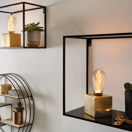 Paulmann LED lamp E27 3,5W Helix 1.800K ST64 goud