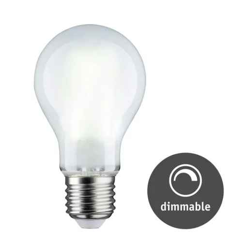 Paulmann LED lamp E27 9W 6.500K mat dimbaar