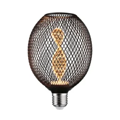 Paulmann LED Metallic Glow Globe Helix E27 zwart