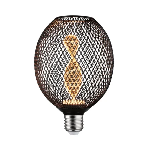 Paulmann LED Metallic Glow Globe Helix E27 zwart