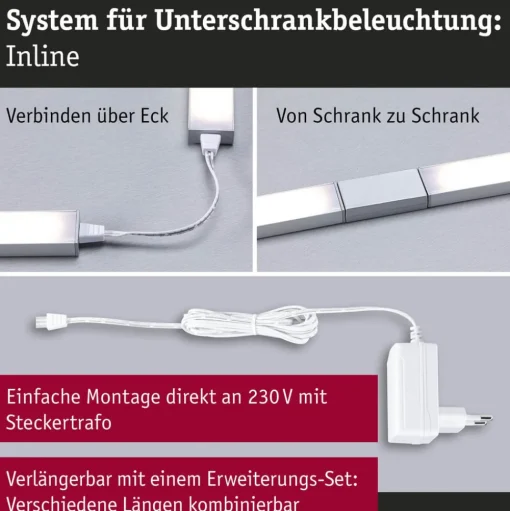 Paulmann LED meubelverlichting Inline starterset van 2, 830