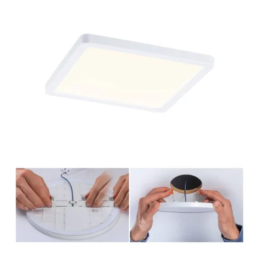 Paulmann LED paneel Aero 3.000K hoekig 17,5 cm wit