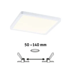 Paulmann LED paneel Aero 3.000K hoekig 17,5 cm wit