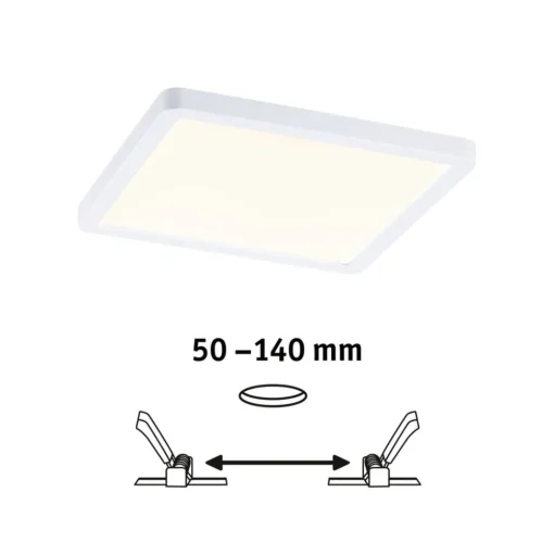 Paulmann LED paneel Aero 3.000K hoekig 17,5 cm wit