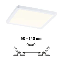 Paulmann LED paneel Aero 3.000K hoekig 17,5 cm wit
