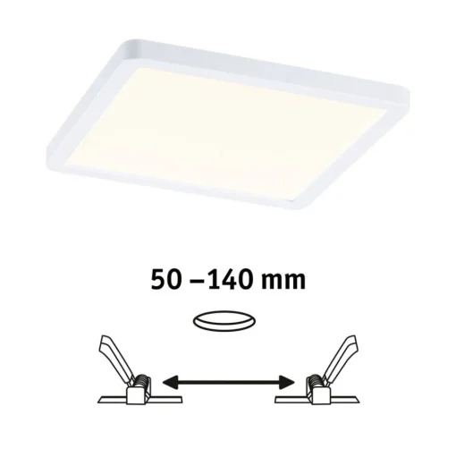 Paulmann LED paneel Aero 3.000K hoekig 17,5 cm wit