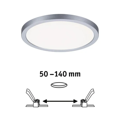 Paulmann LED paneel Areo 4.000K rond chroom 17,5cm