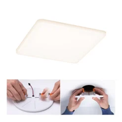Paulmann LED paneel Veluna 3.000K hoekig 18,5 cm