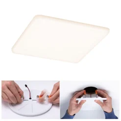 Paulmann LED paneel Veluna 3.000K hoekig 18,5 cm