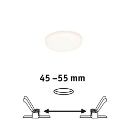 Paulmann LED paneel Veluna 3.000K rond 7,5cm