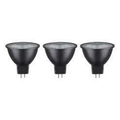 Paulmann LED reflector GU5,3 6W 2.700K per 3 zwart