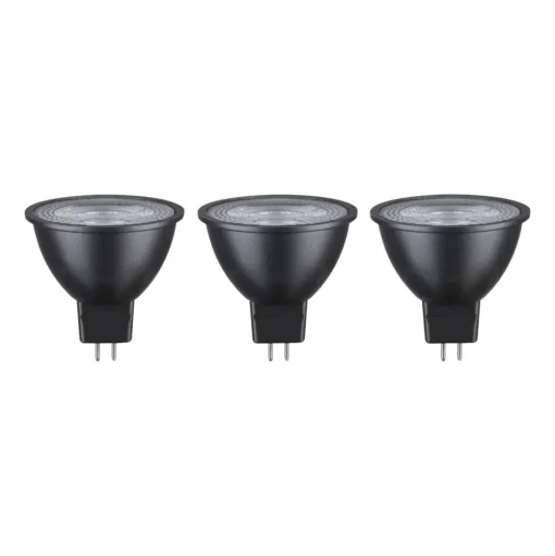 Paulmann LED reflector GU5,3 6W 2.700K per 3 zwart
