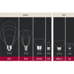 Paulmann LED reflector GU5,3 6,5W 827 dim wit