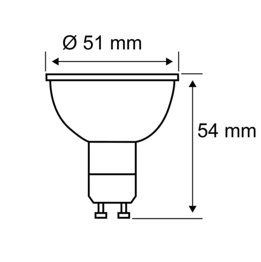 Paulmann LED reflectorlamp GU10 7W 2.700K Dime chroom