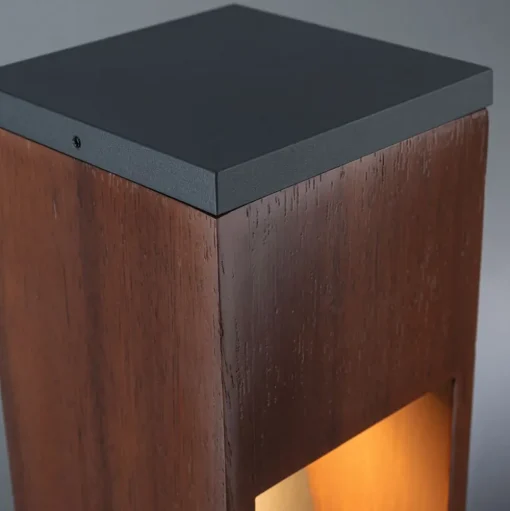 Paulmann LED sokkellamp hout, hoogte 60 cm