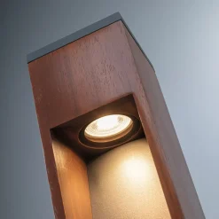 Paulmann LED sokkellamp hout, hoogte 40 cm