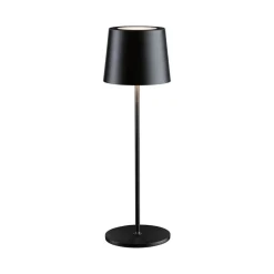 Paulmann LED tafellamp Gilo, zwart, kunststof, IP44