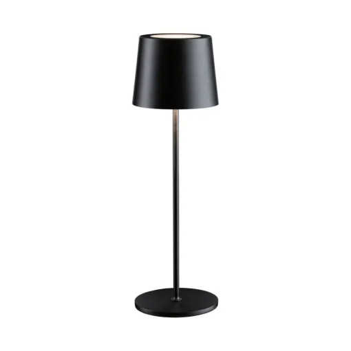 Paulmann LED tafellamp Gilo, zwart, kunststof, IP44