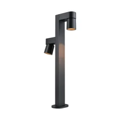 Paulmann LED tuinpadverlichting Kimu 2, antraciet, 2-lamps, 2.200 K