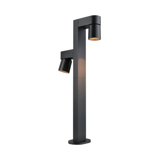 Paulmann LED tuinpadverlichting Kimu 2, antraciet, 2-lamps, 2.200 K