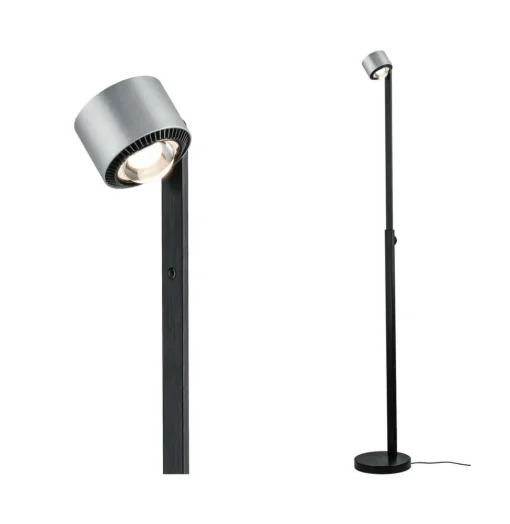Paulmann LED vloerlamp Aldan, metaal, verstelbaar, dimbaar