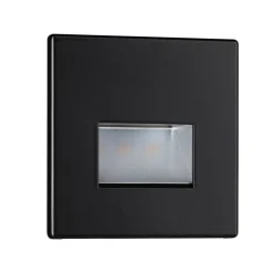 Paulmann LED wand inbouwlamp Edge, zwart