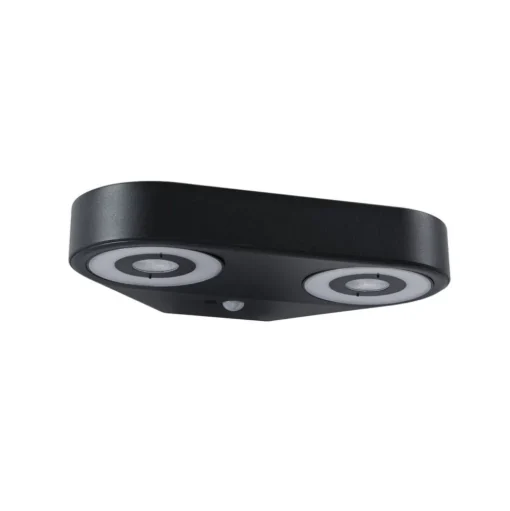Paulmann LED wandlamp Silma antraciet 2-lamps IP44