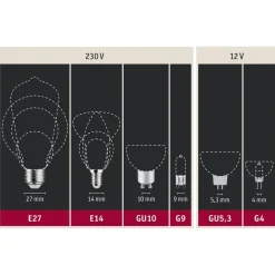Paulmann LED-druppellamp E14 4,5W 2700K mat 2/pak