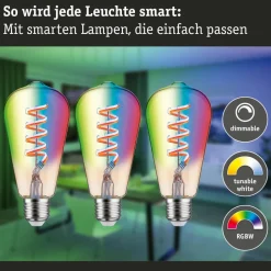 Paulmann LED-Rustika ZigBee E27 6,3W RGBW goud 3er