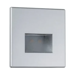 Paulmann LED-wandinbouwlamp Edge, chroom mat