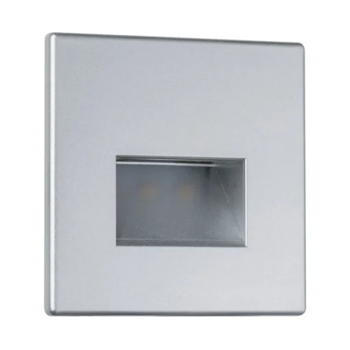 Paulmann LED-wandinbouwlamp Edge, chroom mat