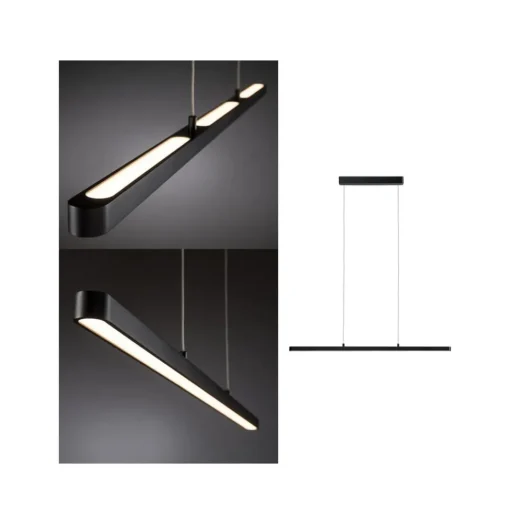 Paulmann Lento LED hanglamp zwart dimbaar Up-&Downlight