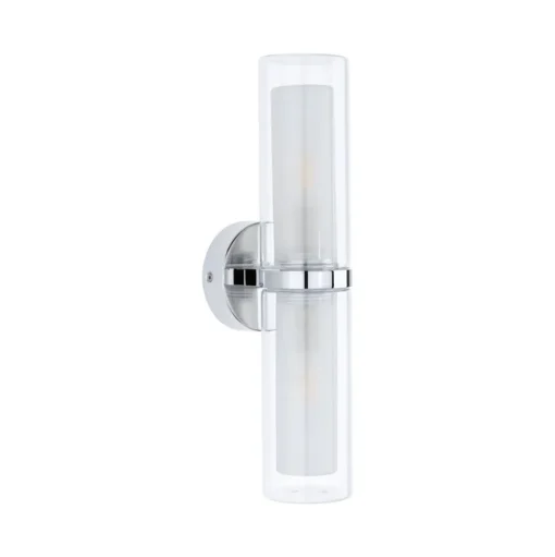 Paulmann Luena wandlamp IP44 chroom E14 2-lamps
