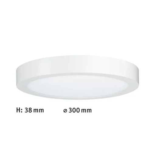 Paulmann Lunar LED paneel, rond, Ø 30 cm, mat wit