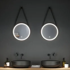 Paulmann Miro LED-hangspiegel CCT Ø40cm framelight