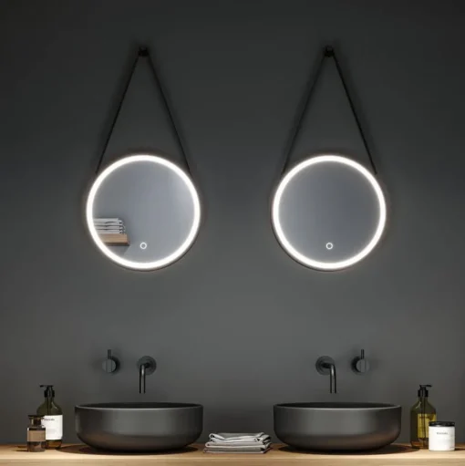 Paulmann Miro LED-hangspiegel CCT Ø40cm framelight