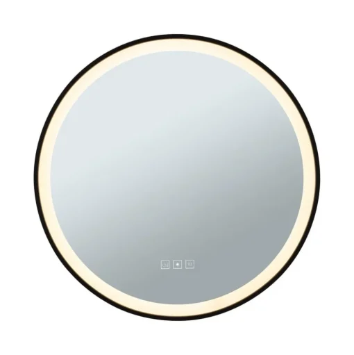 Paulmann Mirra wandspiegel Ø59cm CCT dim zwart