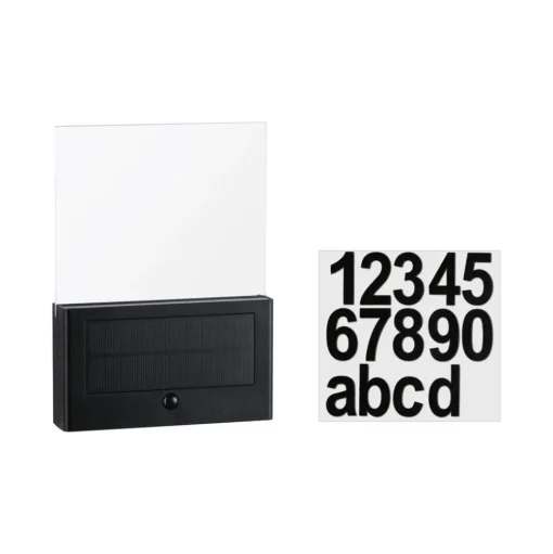 Paulmann Neda solar-LED huisnummer lamp sensor