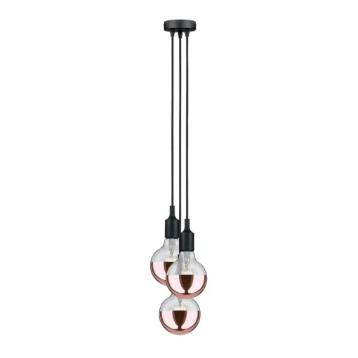 Paulmann Neordic Ketil hanglamp 3-lamps zwart