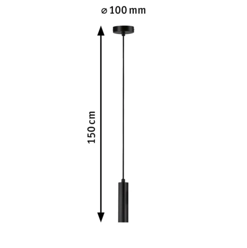 Paulmann Neordic Kine hanglampfitting, zwart