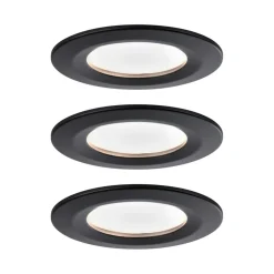 Paulmann Nova Coin 3xSet rond star zwart