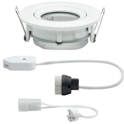 Paulmann Nova inbouwspot IP65 rond zwenkbaar wit