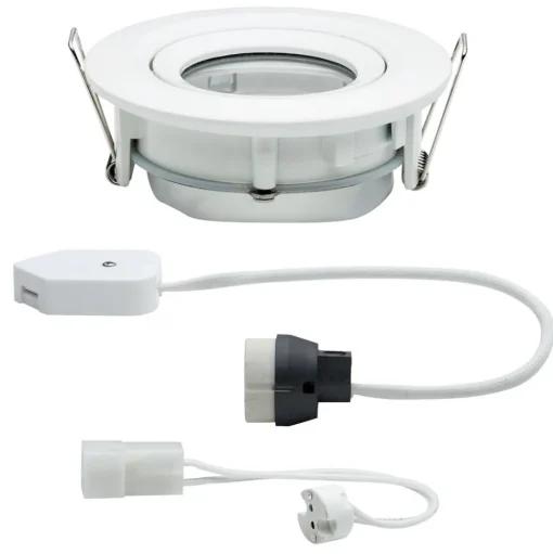 Paulmann Nova inbouwspot IP65 rond zwenkbaar wit