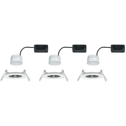 Paulmann Nova LED inbouwlamp per 3, star, wit