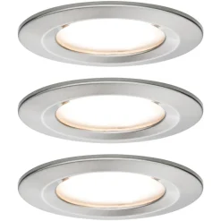 Paulmann Nova LED inbouwlamp per 3, star, ijzer