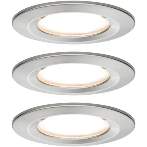 Paulmann Nova LED inbouwlamp per 3, star, ijzer