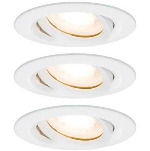 Paulmann Nova LED inbouwspot, dimbaar, IP65, wit
