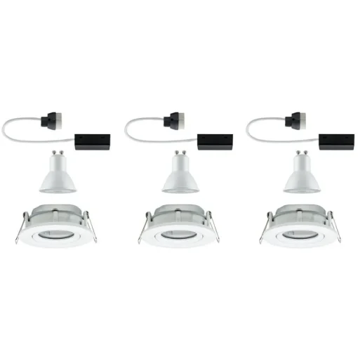 Paulmann Nova LED inbouwspot, dimbaar, IP65, wit