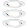 Paulmann Nova LED inbouwspot, gezwenkt, alu