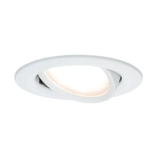 Paulmann Nova LED inbouwspot per 3, gezwenkt, wit